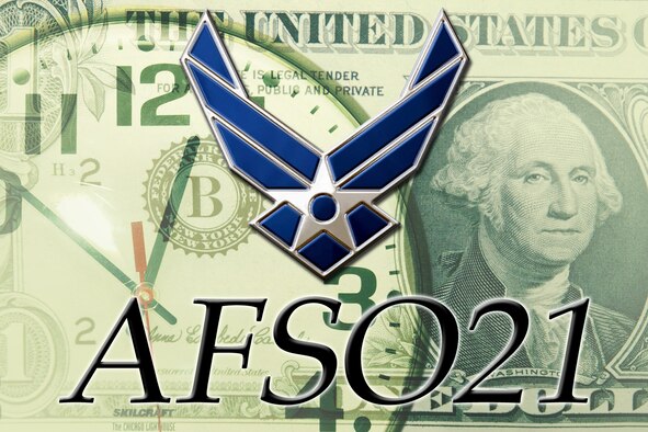 Air Force Smart Operations for the 21st Century, or "AFSO21," is a program developed to identify waste and inefficiencies within the service, resulting in a more optimized, streamlined and efficient operations. (U.S. Air Force graphic/Senior Airmen Heather Stanton and Jason Burton)