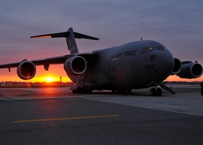 C-17 Globemaster Iii On The Runway