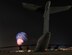 LANGLEY AIR FORCE BASE, Va. -- Fireworks illuminate the sky above a C-5 Galaxy during the AirPower over Hampton Roads April 24. This annual event helps educate the public on Air Force capabilities, increase recruiting and show appreciation to the local community. (U.S. Air Force photo/Airman Rebecca Montez) 