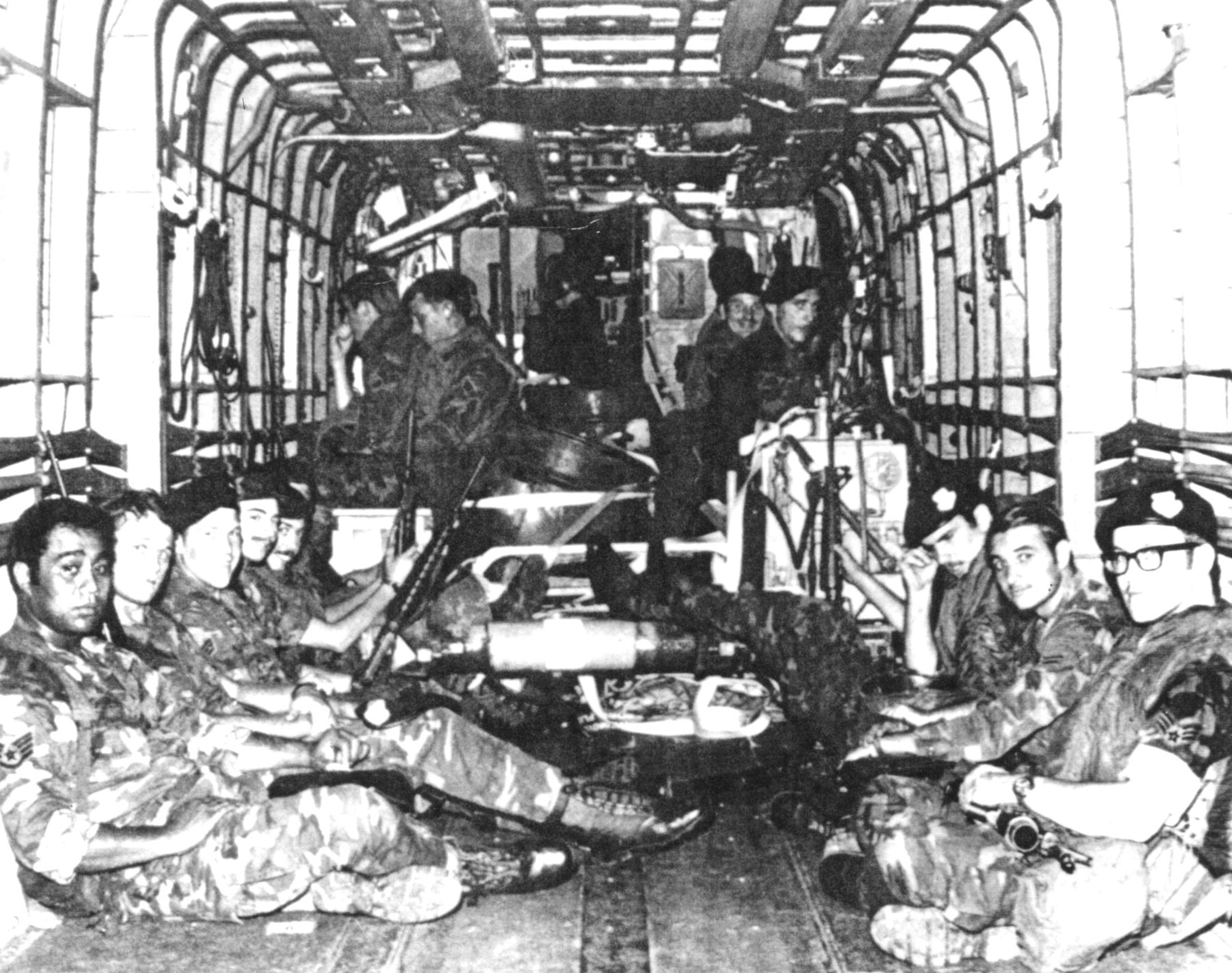 These twenty-three USAF Airmen en route to the Mayaguez died when their helicopter crashed due to a mechanical malfunction. (U.S. Air Force photo)