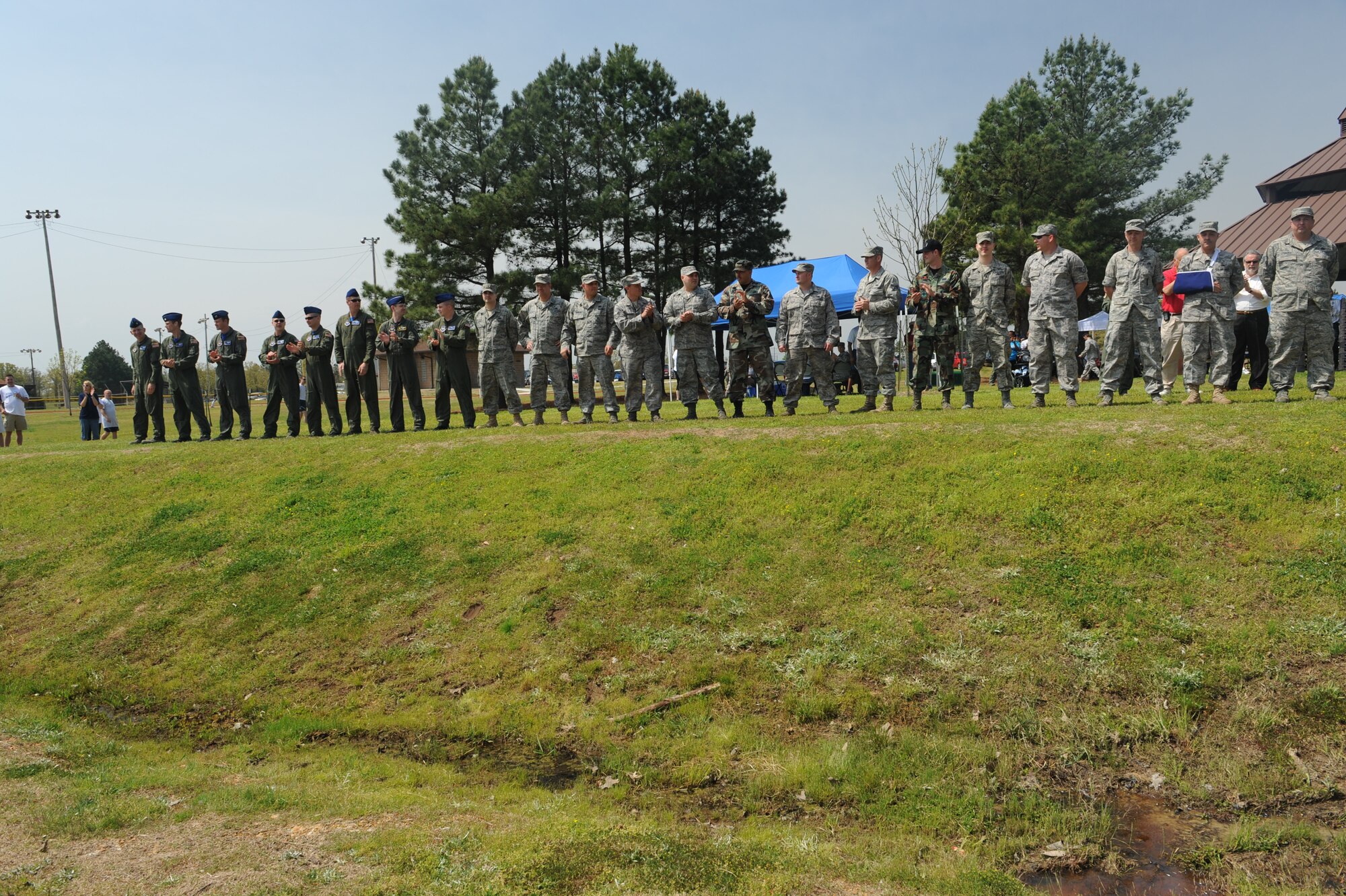The 314th Airlift Wing Rodeo Team is presented during the the Little Rock Air Force Base “Fit to Fight Sports Day” April 17, 2009. The team will represent the base in the biennial Rodeo tournament held at McChord AFB, Wash. (U.S. Air Force photo by Senior Airman Jim Araos)