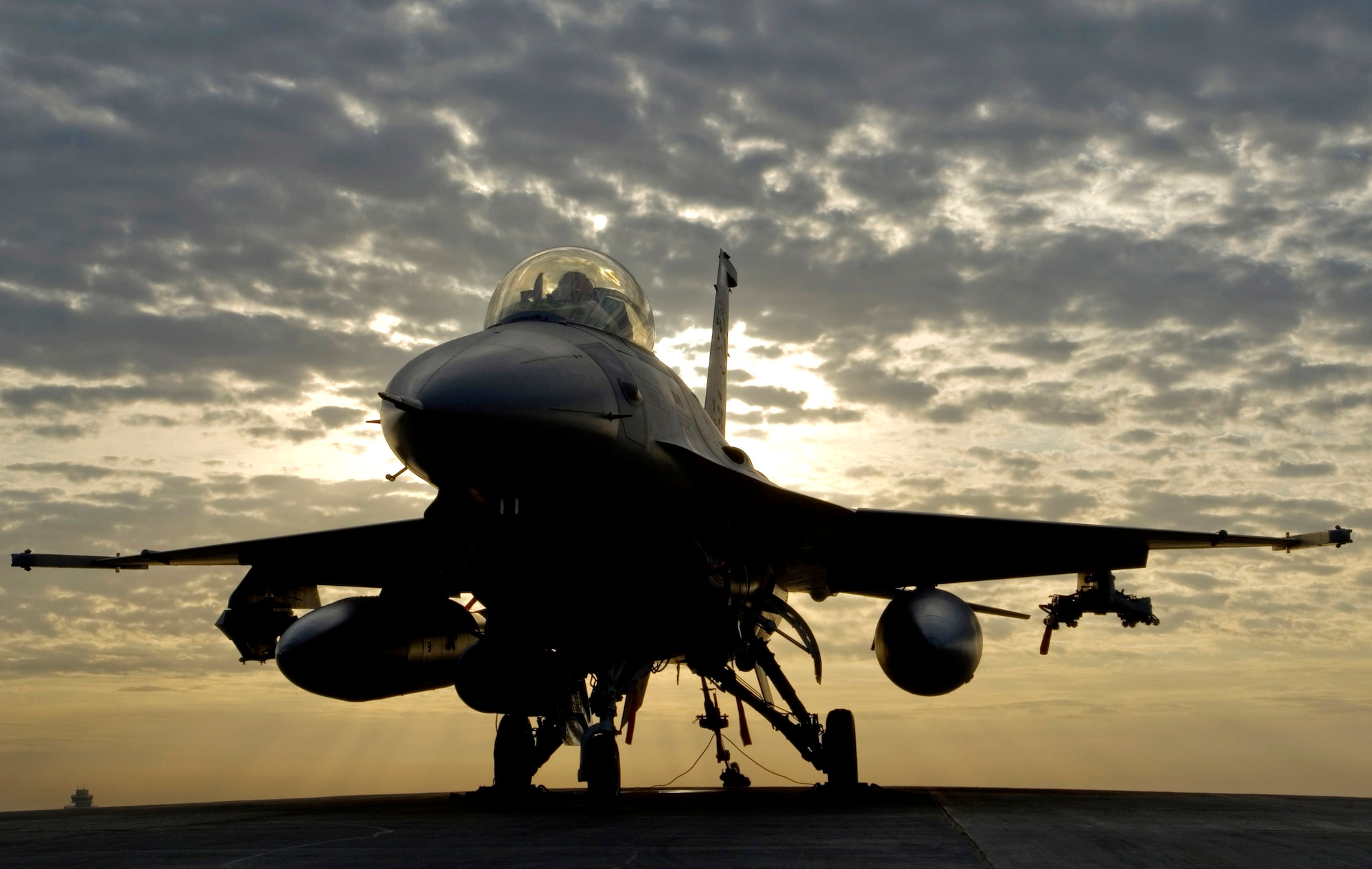 F-16 Fighting Falcons, like the one shown here, fly nearly all of the Air National Guard air sovereignty alert missions in the U.S.  (U.S. Air Force photo/Tech. Sgt. Erik Gudmundson)