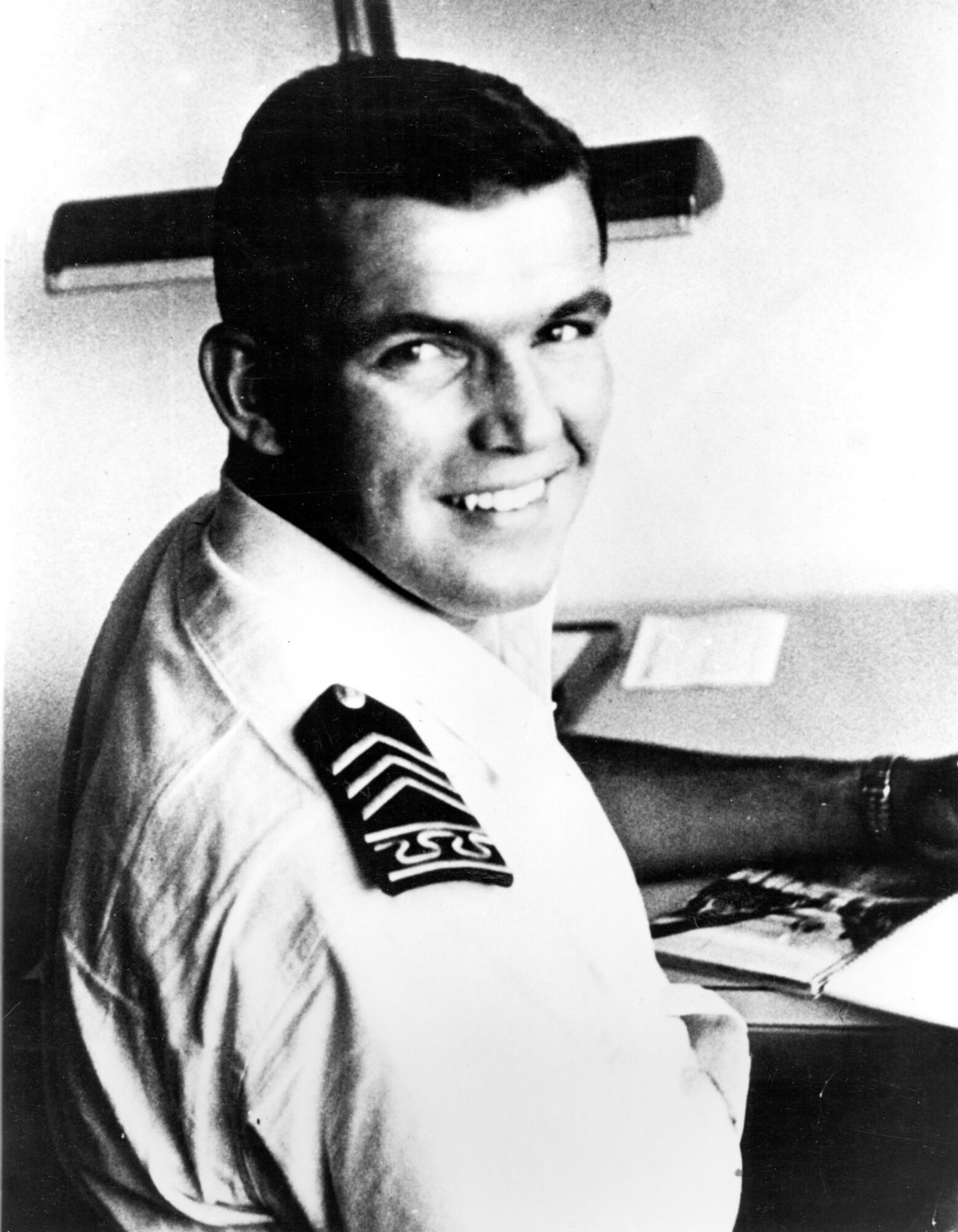 Lance P. Sijan at the Air Force Academy. (U.S. Air Force photo)