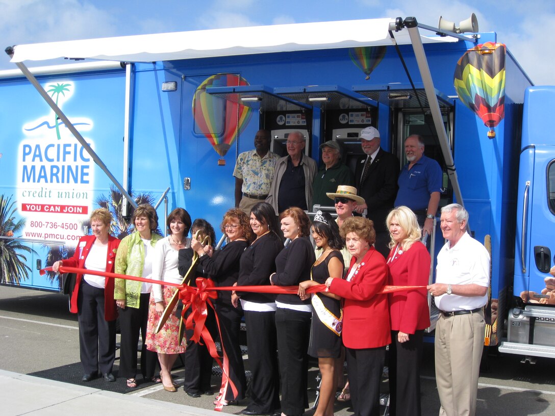 The Pacific Marine Credit Union hosted the unveiling of its new Mobile Credit Union at Pacific Plaza here, April 25. The newly designed Mobile Credit Union has the capability of providing service for more than 100 customers a day. The truck comes with two built-in ATMs to increase speed and productivity and can carry six employees to help customers. The $500,000 Mobile Credit Union provides all the amenities a basic credit union would have, but without the wait.