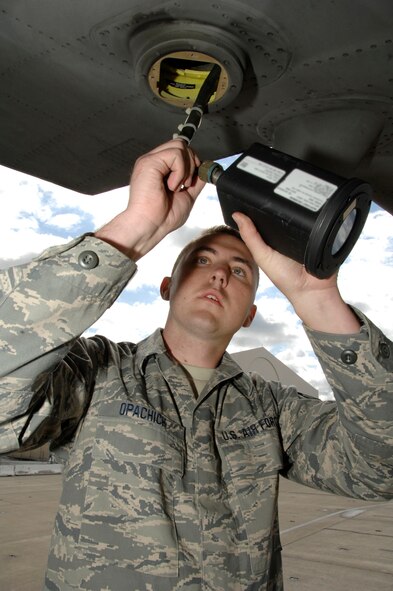 Staff Sgt. Boris Opachich, 129th MXS, is this month’s Portrait of a Professional. (U.S. Air Force photo by Tech. Sgt. Ray Aquino)