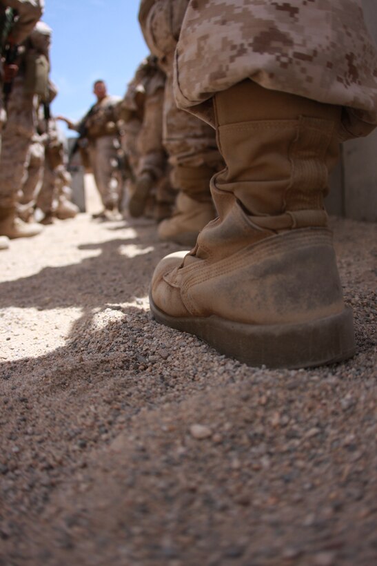 The Marines of Company C, 1st Tank Battalion, dismounted their tanks and went all the way out to the Combat Center’s Range 111 Monday through April 28 to conduct urban warfare training as part of their pre-deployment training process.