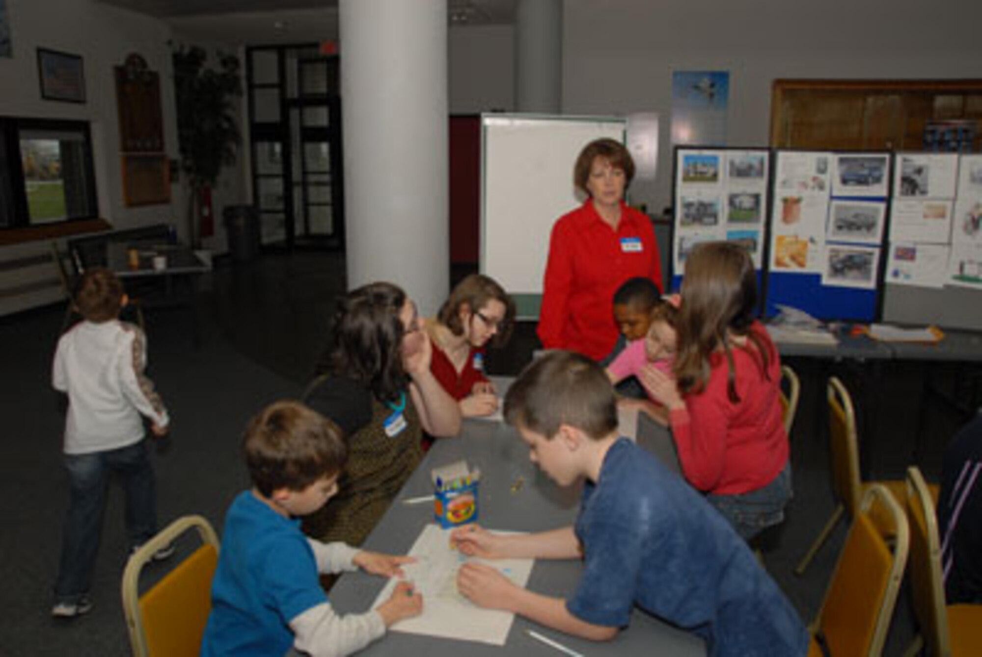 On April 23rd, the 174th Fighter Wing Family Program Office hosted a “Take Your Daughter and Sons to Work Day” event.  Twenty-six children of full-time members of the 174th Fighter Wing were in attendance.  (US Air Force photo by Capt. Anthony L. Bucci/RELEASED)