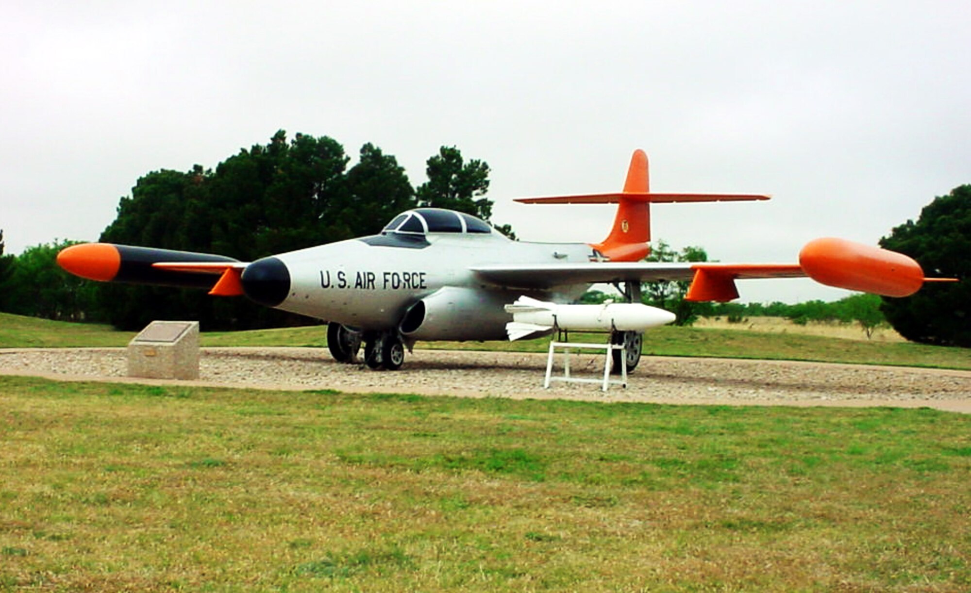 DYESS AIR FORCE BASE, Texas - The F-89, commonly known as the ugly duckling, recently received a paint job in the air park here. (U.S. Air Force photo)