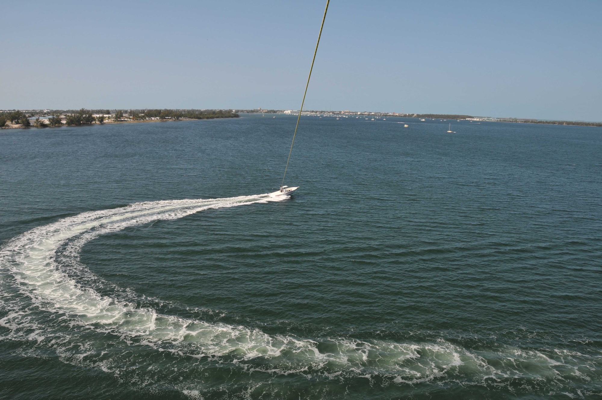 Naval Air Station Key West, Fla., far left, provided an ideal environment for water survival trraining during the April UTA. (Air Force photo/Master Sgt. Kerry Bartlett)