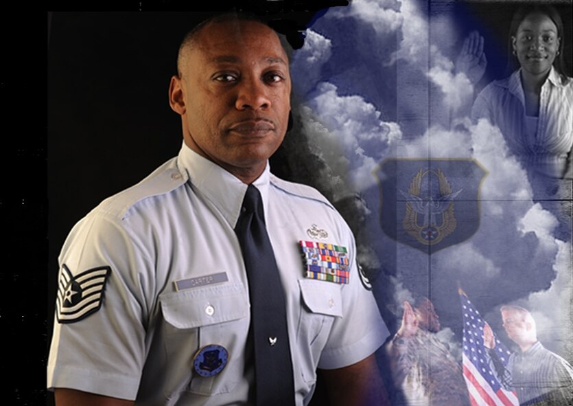 MOODY AIR FORCE BASE, Ga. -- Tech Sgt. David Carter, 23rd Force Support Squadron recruiter, is one of two recruiters available on Moody to help provide guidance, assistance and answer questions regarding the Air Force Reserve. Master Sgt. Joseph Sutton, in-service recruiter, is also available to provide assistance. (U.S. Air Force illustration by Airman 1st Class Joshua Green) 