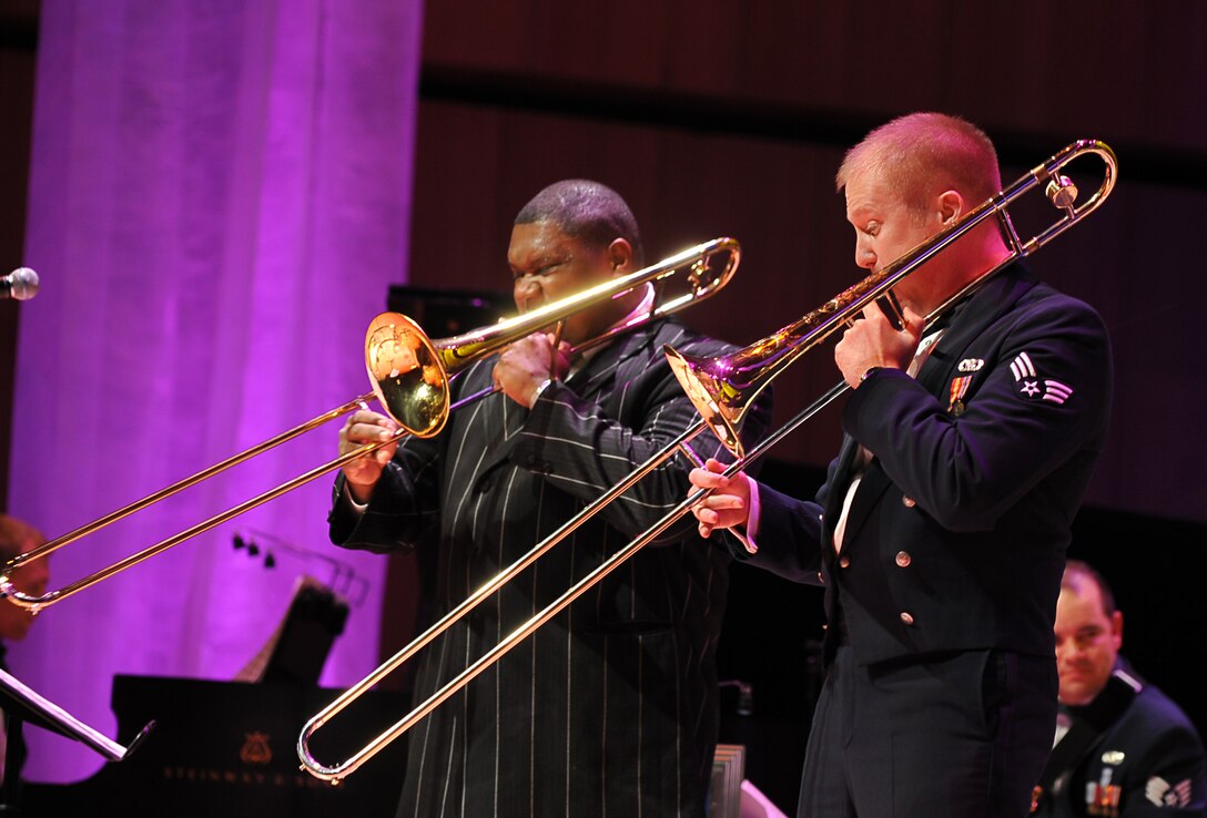 Mr. Wycliffe Gordon and Senior Airman Josh Keen perform together on an arrangement of "The Preacher."