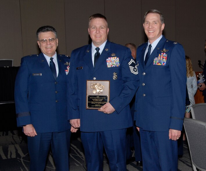 Senior Master Sgt. Stephan Coulston, member of the Security Forces Squadron of the Washington Air National Guard’s 141st Air Refueling Wing, was the winner for the Senior Enlisted Reservist category for the Senior Enlisted Reservist of the Year 