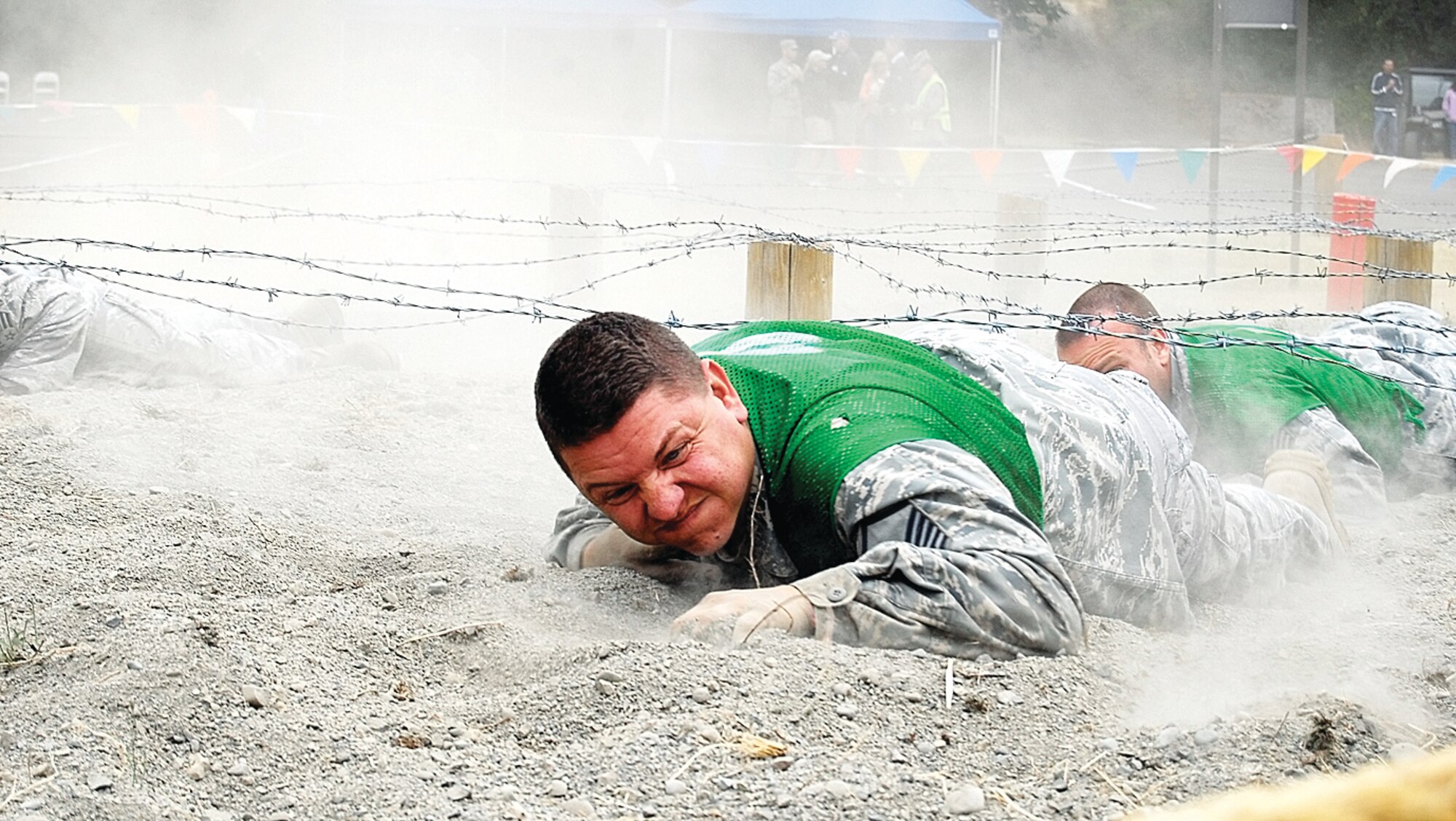Members of Team Pope put their game faces on at the 2009 Air Mobility RODEO at McChord AFB, Wash. Team Pope was one of more than 100 teams participating in RODEO competition, including teams from seven foreign countries (U.S. Photo by Vicki Johnson)