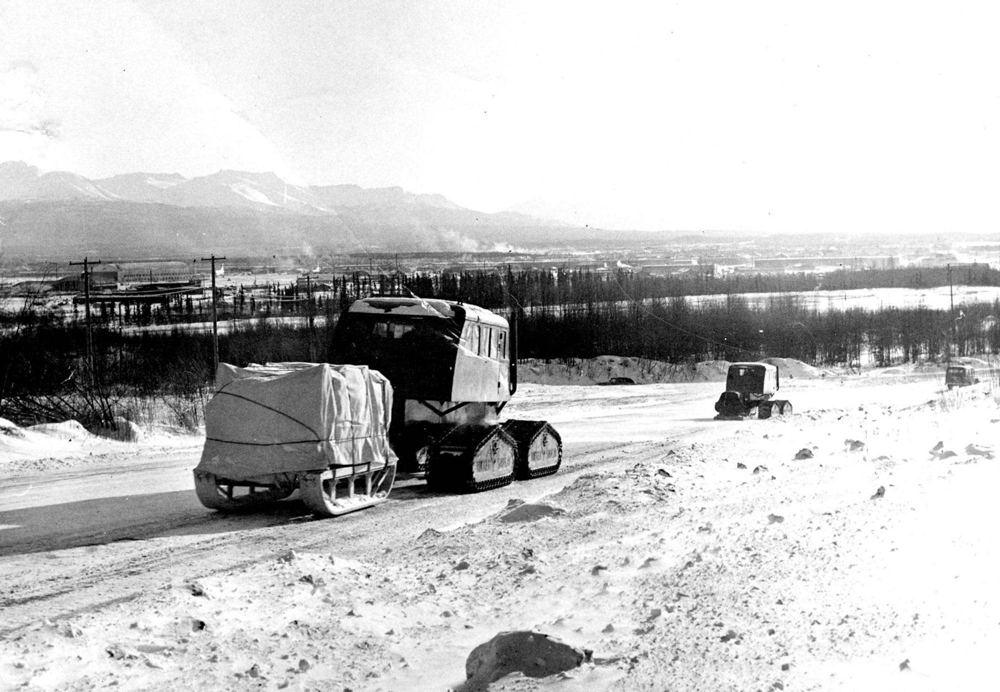 OSI’s “Alaska Project” prepared for the possibility of a Russian invasion. Its main features were training observers and setting up stores of supplies in the rugged Alaskan wilderness. These scenes depict daily life for agents in Alaska. (U.S. Air Force photo)