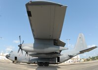 A 919th Special Operations Wing MC-130E Combat Talon I awaits a mission Aug. 3 morning at Duke Field.  Duke Field, an Eglin Air Force Base Reserve tenant base, is home to the only special operations wing in Air Force Reserve Command. The unit employs nearly 1,200 reservists.  The MC-130 provides infiltration, exfiltration and resupply of special operations forces and equipment in hostile or denied territory.  Secondary missions include psychological operations and helicopter air refueling.  (U.S. Air Force photo/Staff Sgt. Samuel King Jr.)