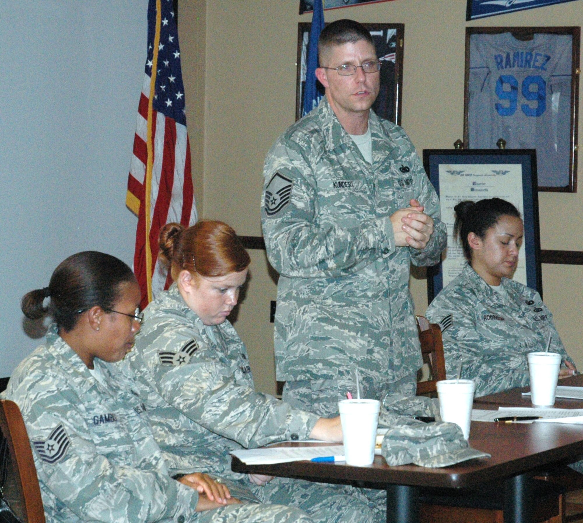 The Air Force Sergeants Association held a meeting July 14 at the Community Activity Center.