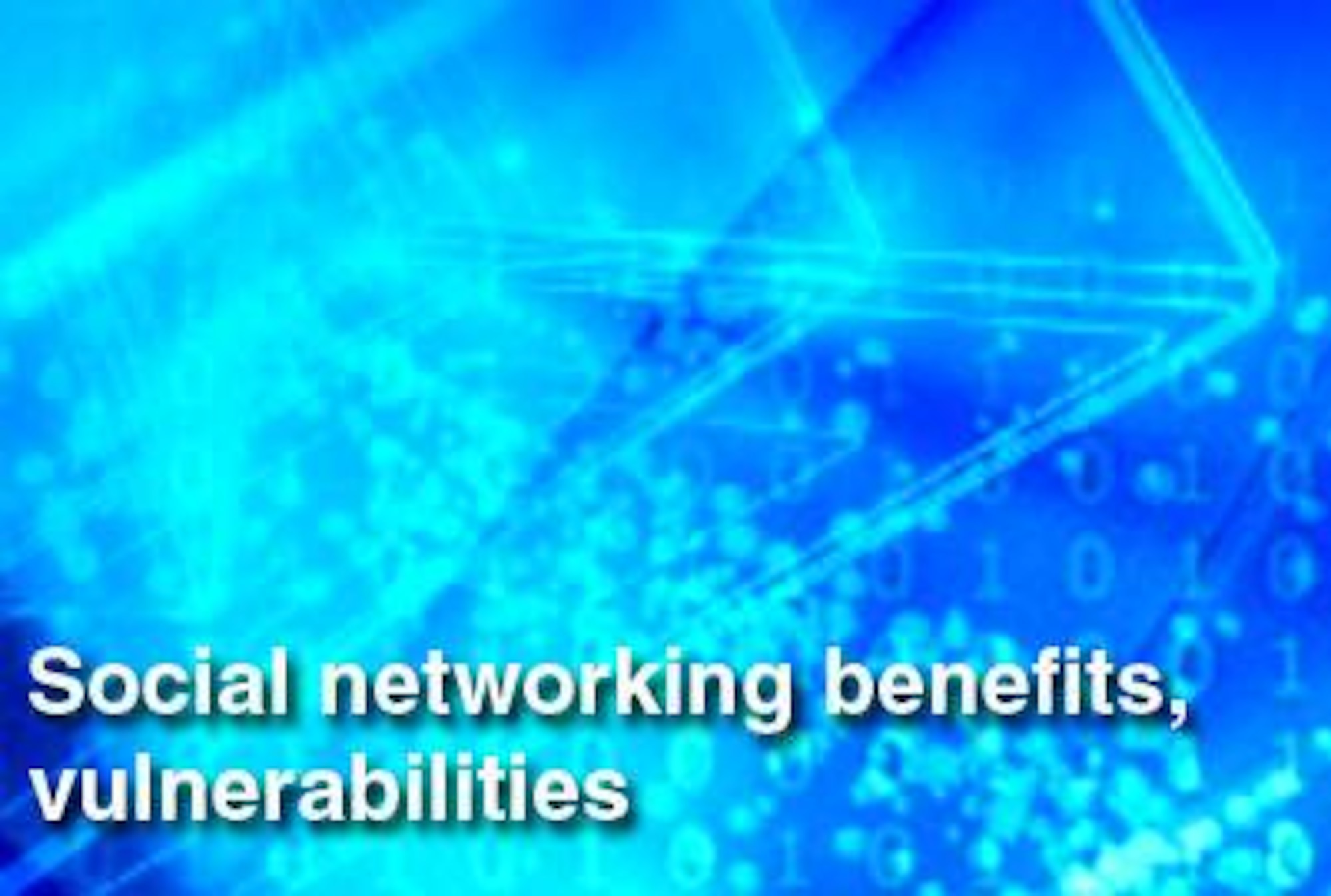 Defense Department officials here are weighing the benefits of social networking and other Web 2.0 platforms against potential security vulnerabilities they create. (U.S. Air Force graphic)