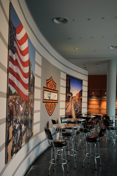 AAFES employees work to get the new concession stores open and ready for customers at the new Kaiserslautern Military Community Center, Ramstein Air Base, Germany, Aug. 3, 2009.  The food court, and concessions are part of the phase II openings in the KMCC scheduled 15 August. (U.S. Air Force photo by Airman 1st Class Caleb Pierce)