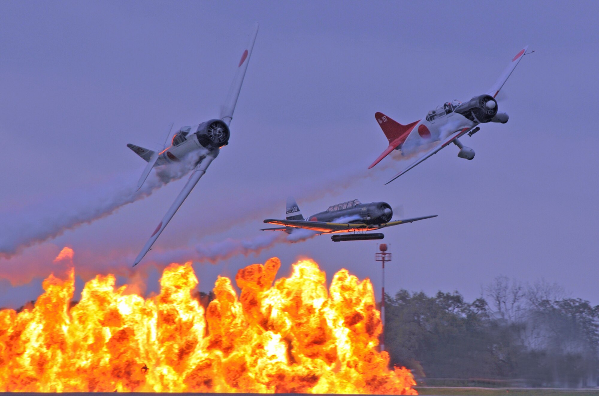 TORA TORA TORA is a re-creation of the December 7th 1941 attack on Pearl Harbor. TORA provides breathtaking smoke, fire and explosions from the pyrotechnics team. The purpose is to create a dynamic history lesson about the event that propelled us into World War II .....and entertain.
