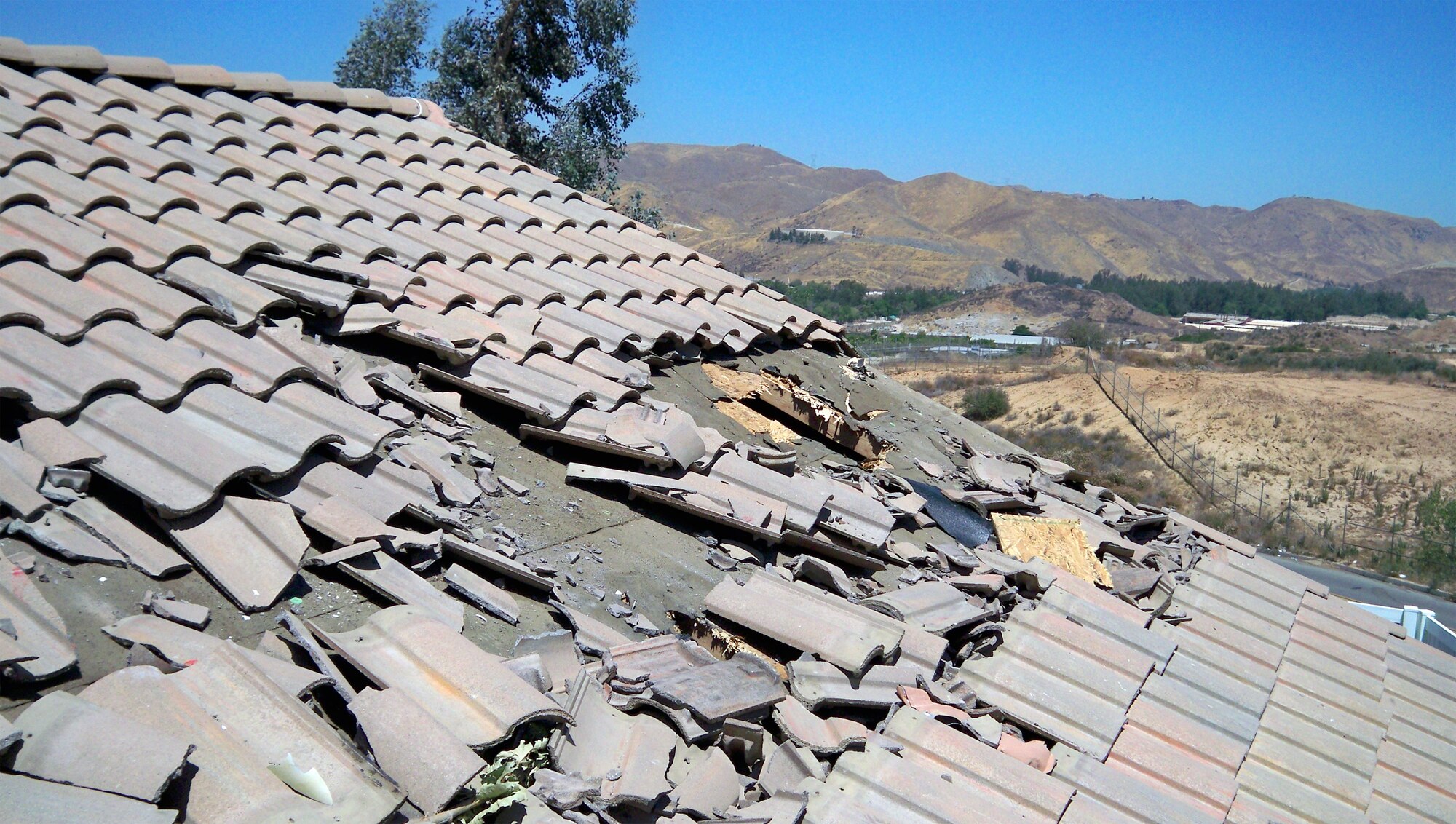 Cessna makes a crash landing over reservist's home. (U.S. Air Force courtesy photo)