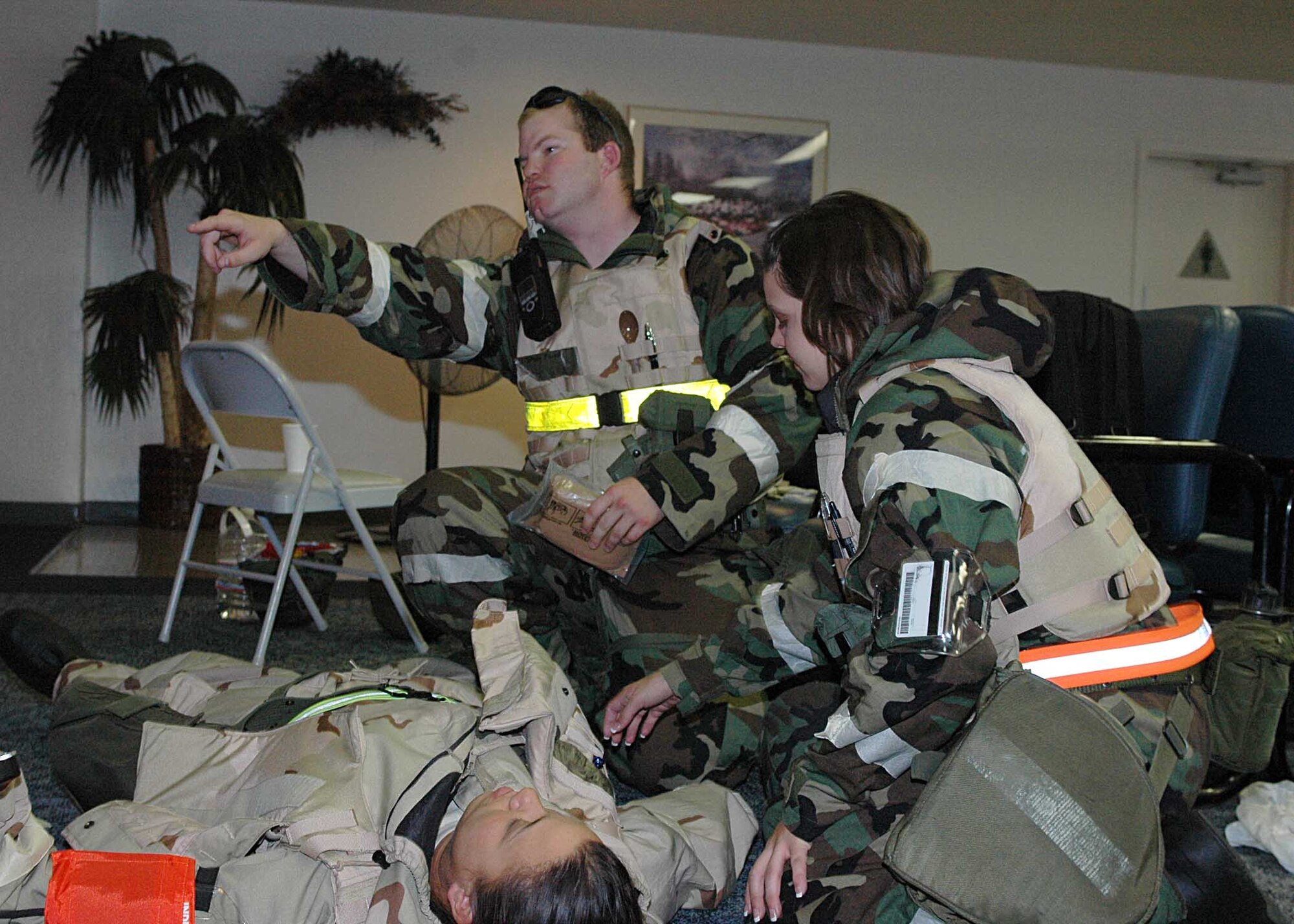 Travis hosted an Operational Readiness Exercise July 25 through Aug. 2. The exercise was in preparation for the Operational Readiness Inspection in October. An ORI evaluates s unit's ability to process people, equipment and aircraft from home station to a deployed location safely and efficiently. (U.S. Air Force phgoto/Staff Sgt. Meredith Mingledorff)