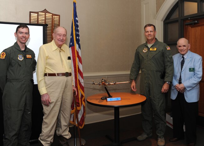 Col. Don Shaffer met with retired Col. D.R. (Dewey) Bridges, and his son retired Col. John Bridges recently. The older Colonel Bridge flew the C-124 Globemaster II in the first-ever airdrop mission to Antarctica as part of Operation Deep Freeze and conducted the first C-123 rocket-assisted takeoff.