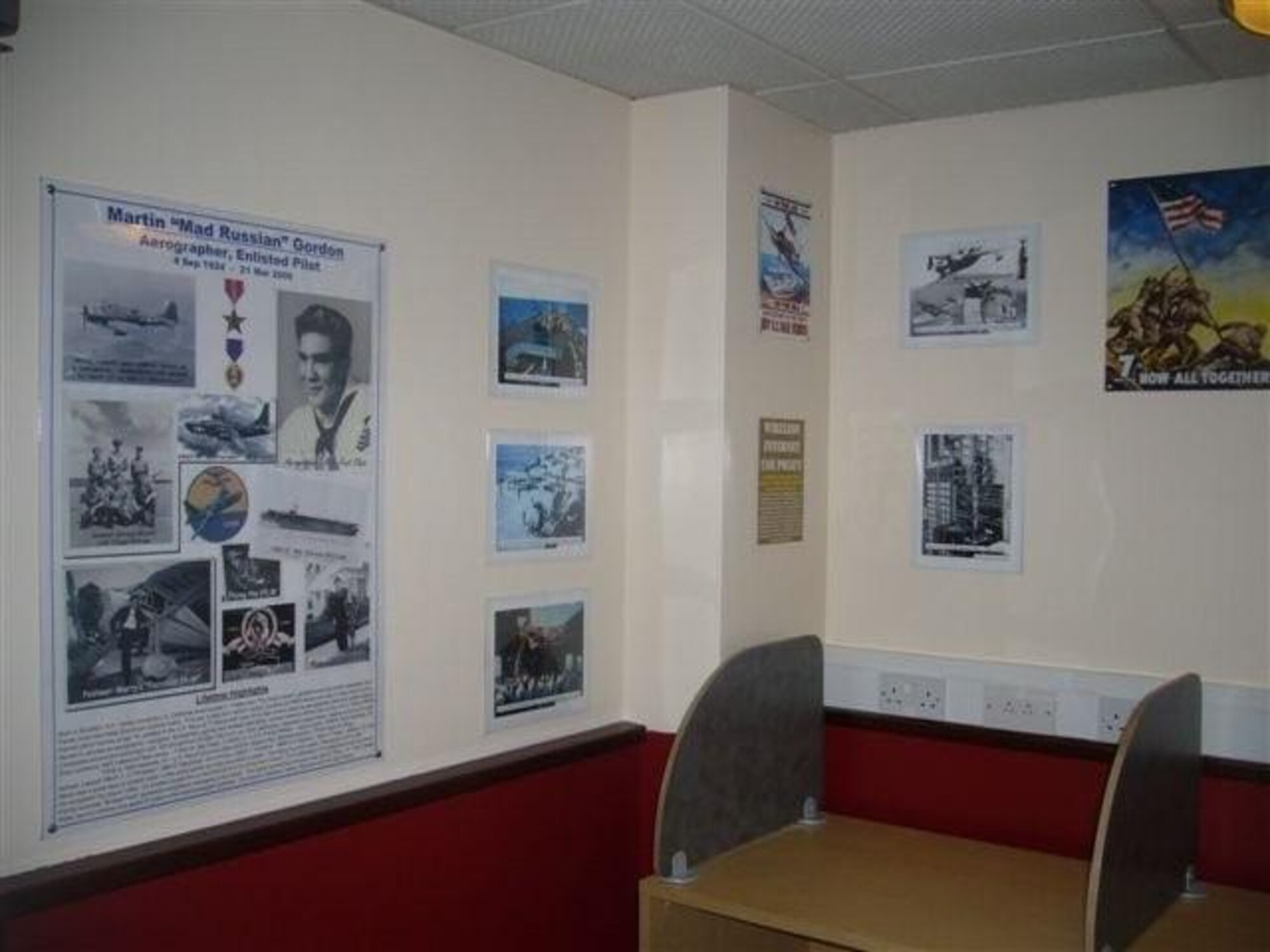 The new Dorm Heritage Center was recently completed for enlisted living in the dorms to use.