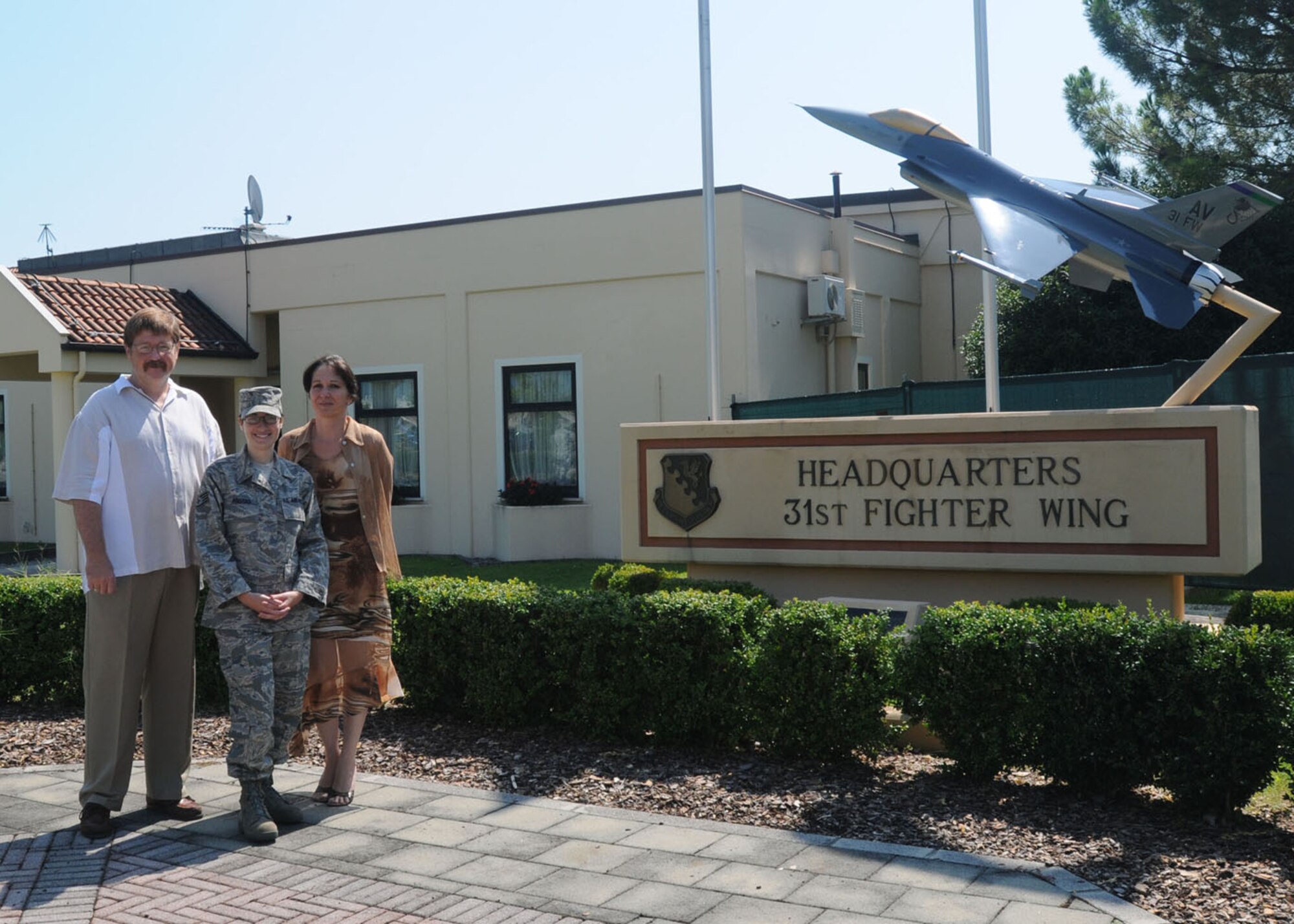 Aviano's Finest: (From left to right) Willliam Meek, Staff Sgt. Elisabete Freitas and Carla Baccinar (U.S. Air Force photo/Airman 1st Class Ashley Wood)