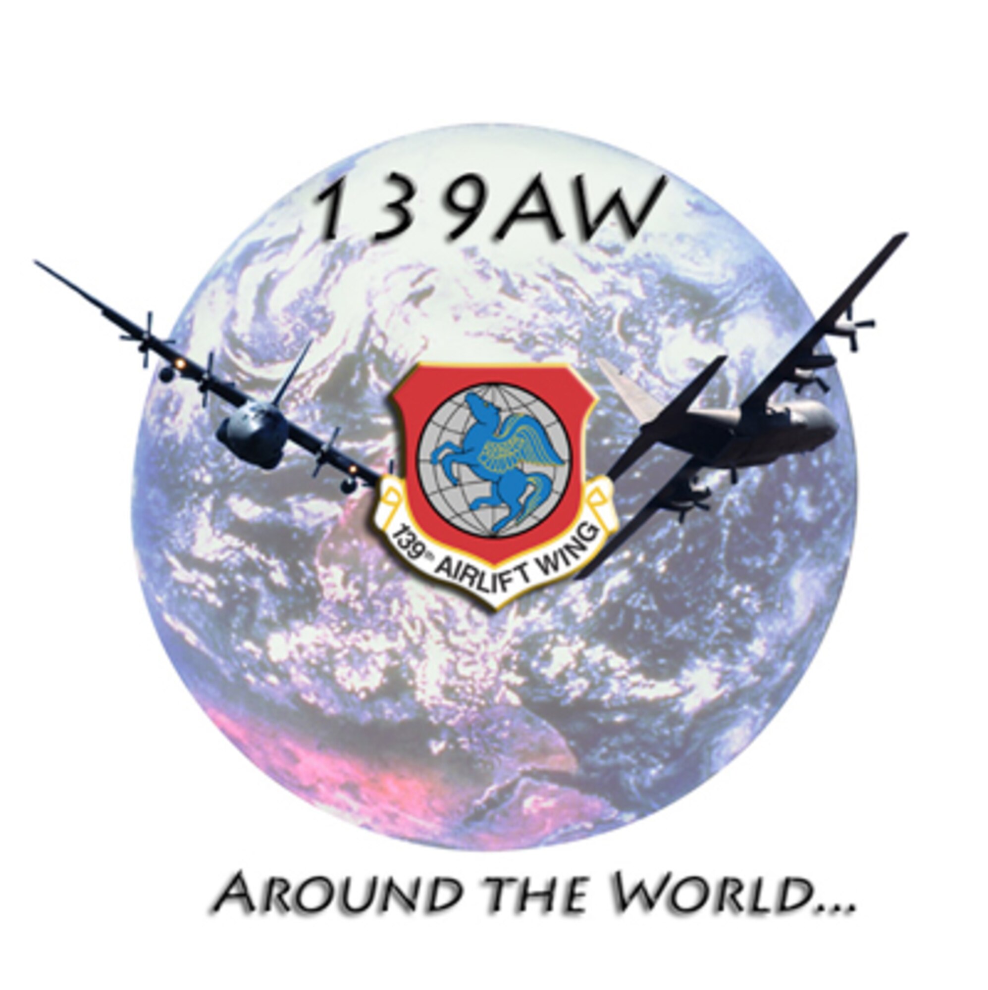 Around the World, 139th Airlift Wing Graphic.