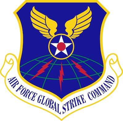 The  globe reflects the command’s global capabilities. The golden wings represent the dominance in the air and reflect our lineage to the Army Air Corps strategic bombing campaigns of World War II. The blue field alludes to the sky, the primary domain of the Air Force. The Hap Arnold Star, taken from the only common elements of the 8th Air Force and 20th Air Force emblems, represents clarity of purpose to maintain readiness and deter adversaries.  The red disc symbolizes past and present Airmen who have made individual sacrifices to achieve mission goals. The lightning flashes, taken from the Strategic Air Command emblem, are symbolic of speed and power, represent our warfighting mission, should deterrence fail. 
