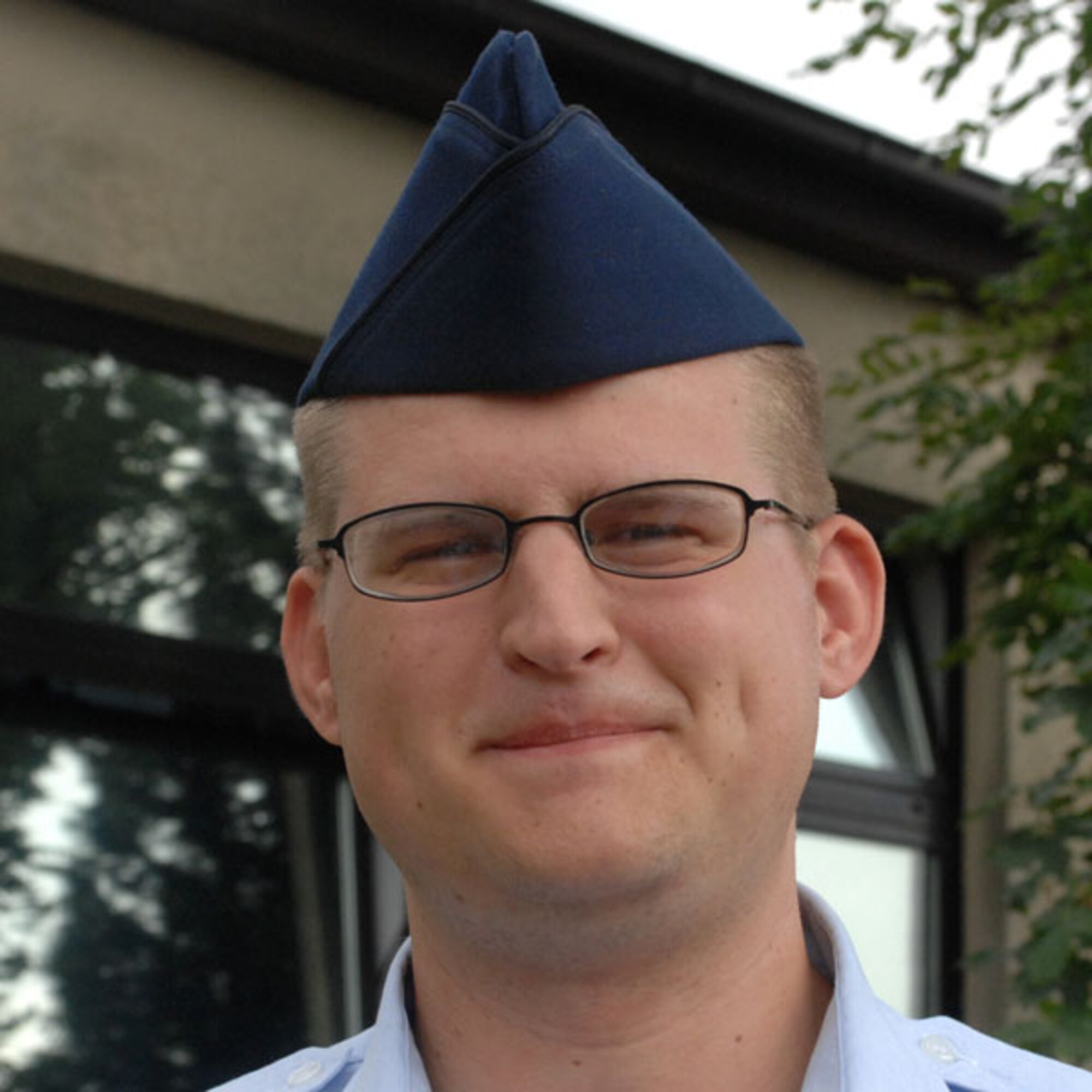 SPANGDAHLEM AIR BASE, Germany -- Following the base-wide Phase II exercise, Airmen were asked what one thing they learned from the experience. Airman 1st Class Travis Christensen, 52nd Civil Engineer Squadron, learned "how the emergency operation center worked,” he said. (U.S. Air Force photo/Senior Airman Jenifer H. Calhoun)
