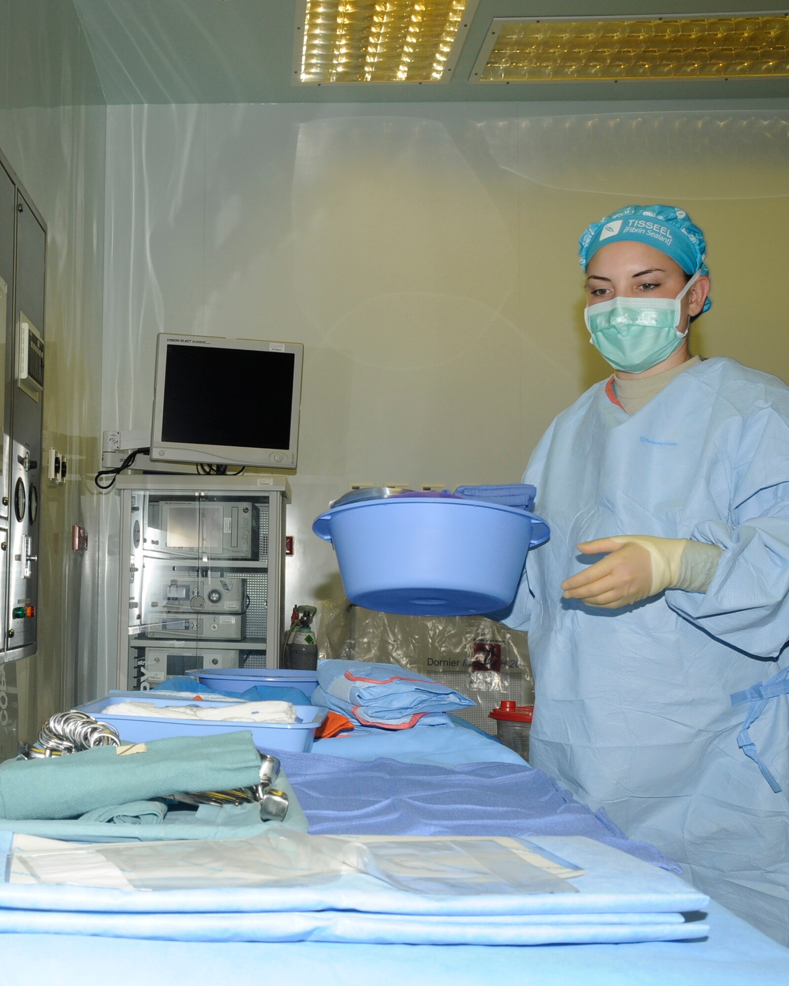 Airman Bethany Pearcey, 48th Surgical Operations Squadron surgical service technician, was nominated for the Liberty Spotlight by her chain of command because she practices the Air Force core value of "Excellence in All We Do." 
