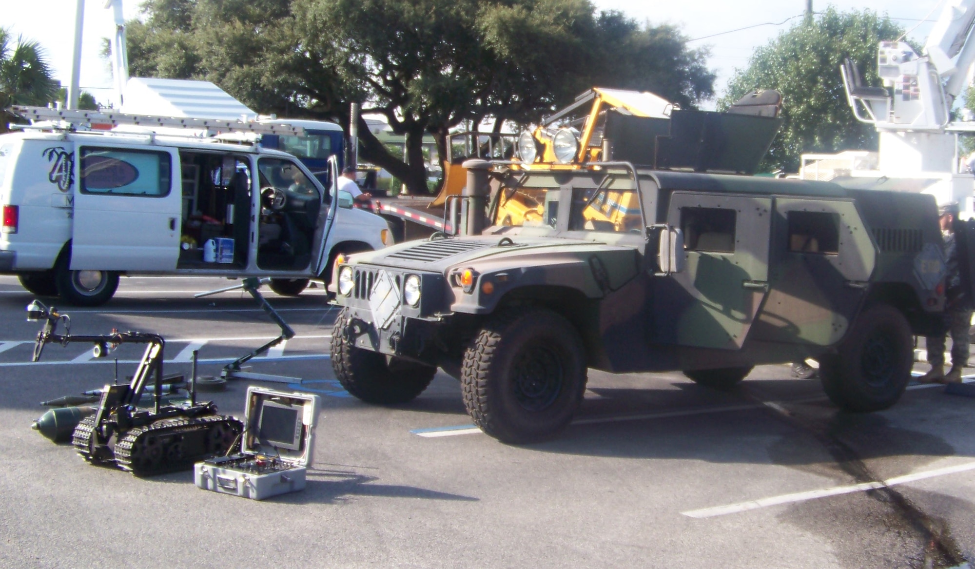 Hurlburt Field's explosive ordnance disposal truck stands on display at the 2009 Destin Big Truck Day. Hurlburt Field sent three of their most unique vehicles to the event, attended by hundreds of Okaloosa County residents. The event is held annually at the Destin Community Center (U.S. Air Force photo). 
