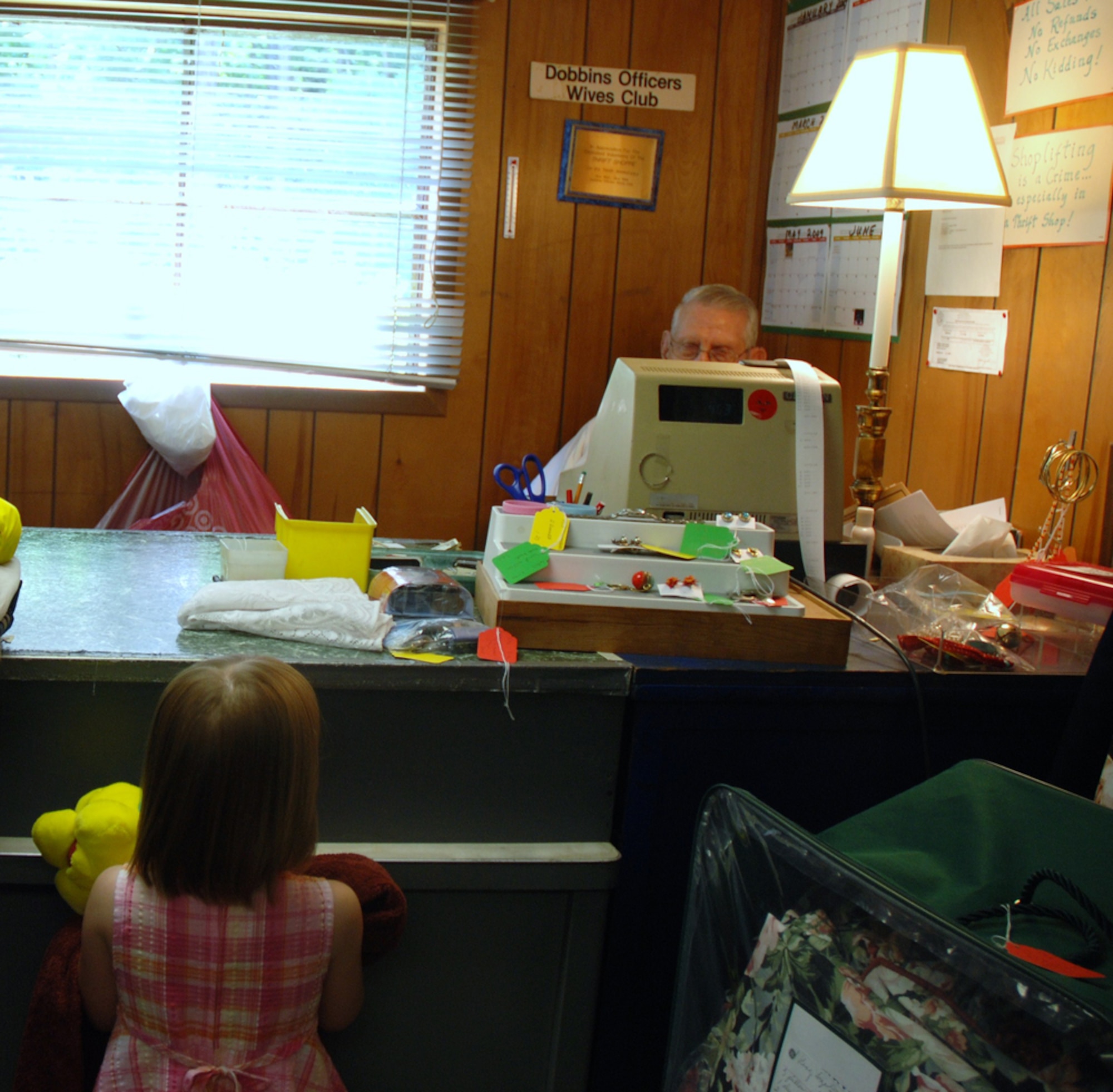 The Dobbins Thrift Shop offers everything from baby furniture to clothing, household items to shoes and more. Consignors can set their own prices on items, and receive an 80-20 split. (U.S. Air Force photo/Kennith Green)