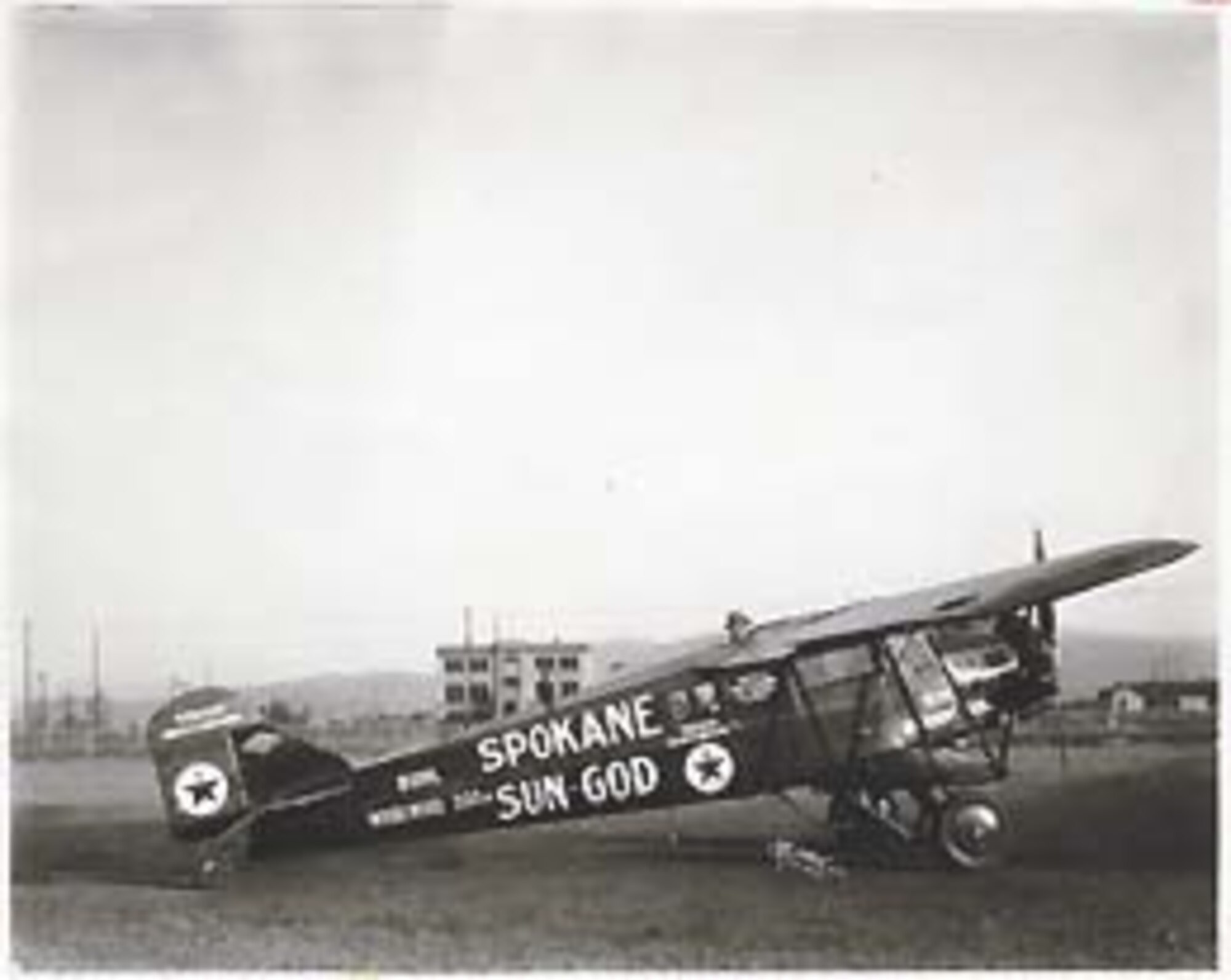 Spokane Sun God photograph (U.S. Air Force courtesy photo)