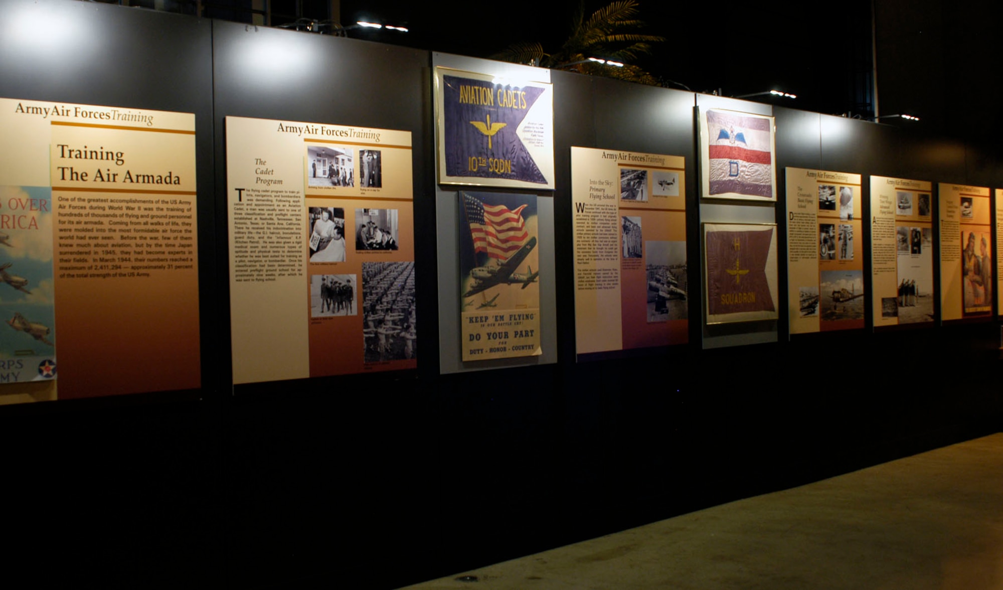 DAYTON, Ohio -- AAF Training During WWII exhibit in the World War II Gallery at the National Museum of the U.S. Air Force. (U.S. Air Force photo)