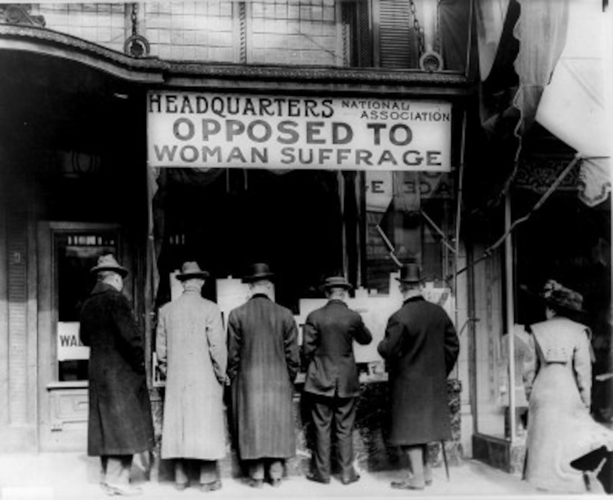Not everyone was solidly behind women gaining the right to vote in the United States. However, the ratification of the 19th Amendment to the Constitution ended the debate in 1920. (Photo courtesy of the Library of Congress)