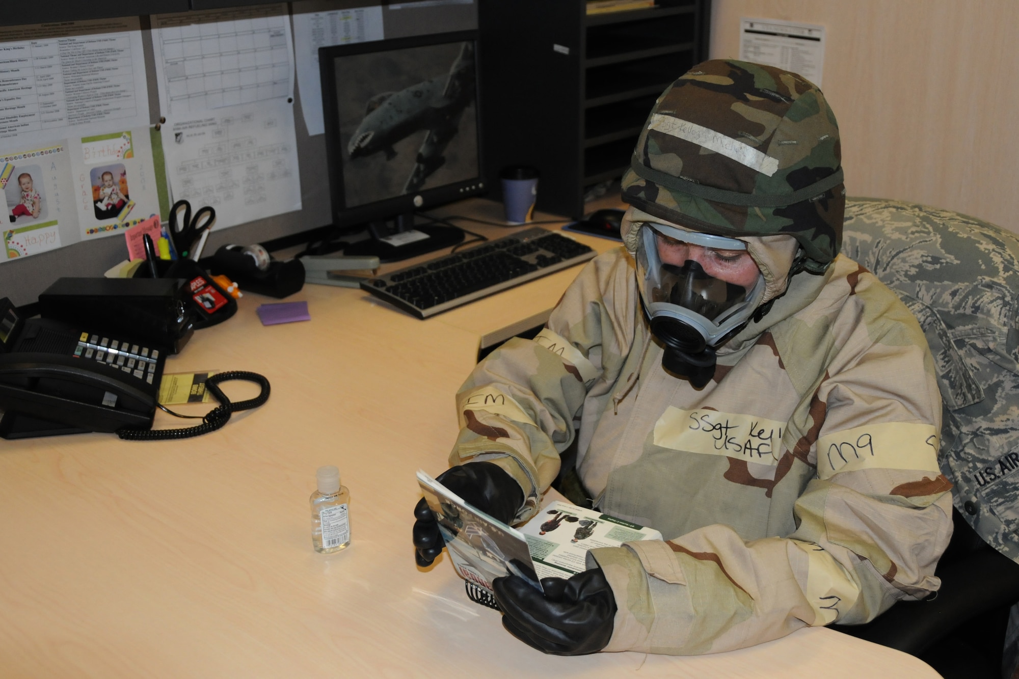 SEYMOUR JOHNSON AIR FORCE BASE, N.C. -- Members of the 916th Air Refueling Wing participated in an ability to survive and operate exercise during their August drill weekend. One-fourth of the reservists assigned here will participate in an Operational Readiness Inspection scheduled for February 2011. (U.S. Air Force photo by TSgt. Scotty Sweatt, 916 PA)