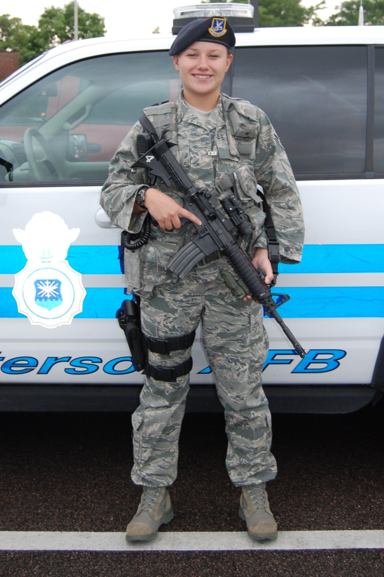 Airman 1st Class Sara Lyons was selected for this week's First Knight award. This award is designed to recognize outstanding Airmen and civilians each week for the work they do every day. (Air Force photo by Staff Sgt. Stacey Haga)