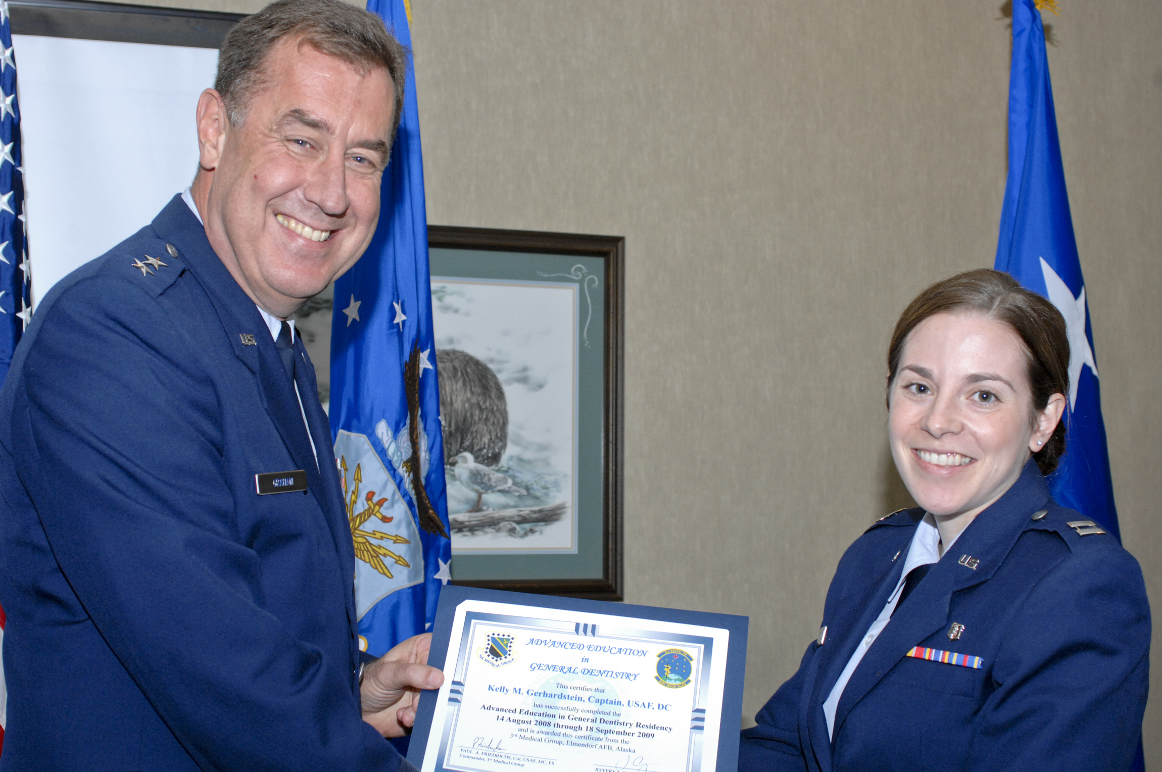 Dental squadron captains earn residency > Joint Base ElmendorfRichardson > News