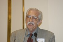 Felix Rocha retired this year after cutting hair at Kelly and Lackland Air Force Bases for 50 years. (U.S. Air Force photo/Mike Joseph)