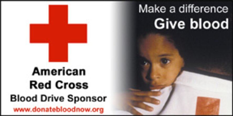 SEYMOUR JOHNSON AIR FORCE BASE, N.C. – The American Red Cross is hosting a blood drive Sept. 11 from 9 a.m. to 2 p.m. at the new community center (old Officer’s Club). The donation process from start to finish takes approximately one hour. For more information about donation requirements or limitations, call 1-866-236-3276 or visit www.redcrossblood.org. (American Red Cross graphic)