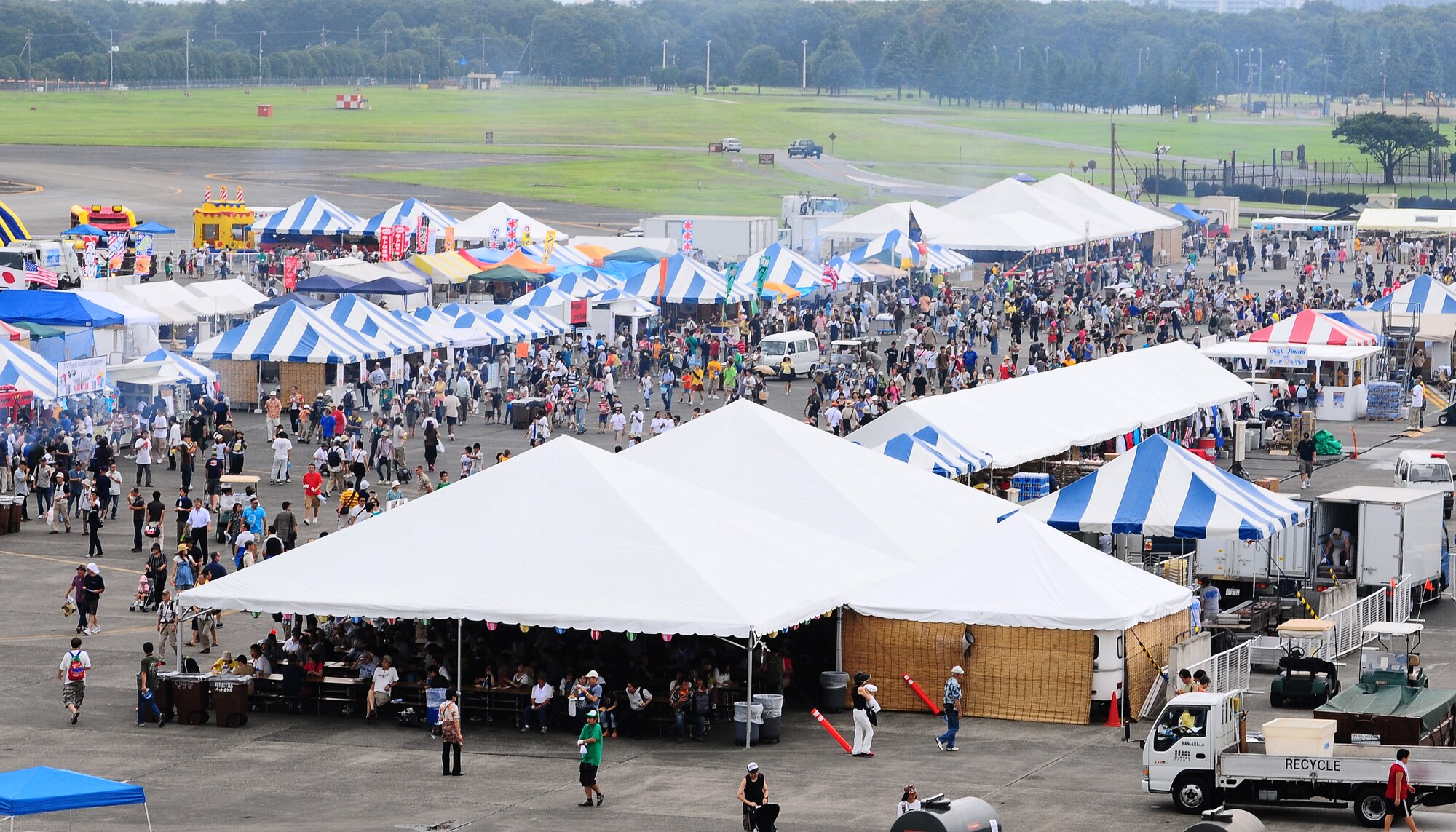 YOKOTA AIR BASE, Japan -- More than 80,000 people attended the first day of the two-day Yokota Air Base Japanese-American Friendship Festival Aug. 22. In addition to static displays and live music, the festival offered a variety of American and Japanese food items. The festival is designed to bolster the bi-lateral relationship shared by the United States and Japan. (U.S. Air Force photo/Airman 1st Class Michael Dillon)  
