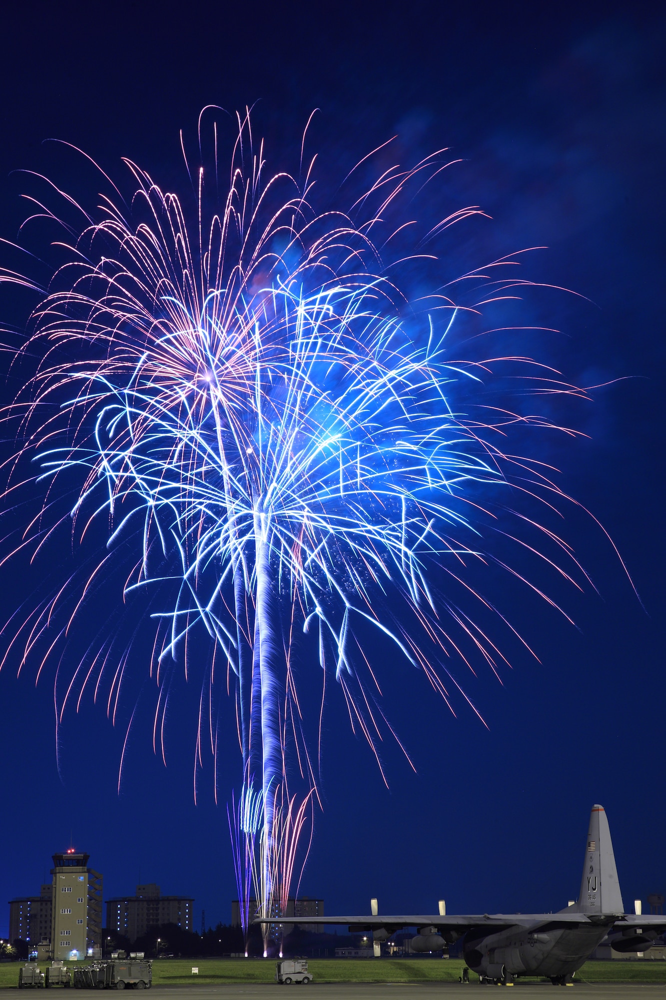 YOKOTA AIR BASE, Japan -- A fireworks display capped off the 2009 Yokota Air Base Japanese-American Friendship Festival Aug 22-23. More than 170,000 people attended the event designed to bolster the bi-lateral relationship shared by the United States and Japan. In addition to static displays and live music, the festival offered a variety of American and Japanese food items. (U.S. Air Force photo/Osakabe Yasuo)
