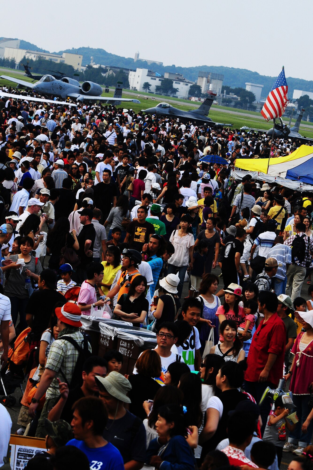 YOKOTA AIR BASE, Japan -- More than 170,000 people attended the two-day 2009 Yokota Air Base Japanese-American Friendship Festival Aug. 22-23. In addition to static displays and live music, the festival offered a variety of American and Japanese food items. The festival is designed to bolster the bi-lateral relationship shared by the United States and Japan. (U.S. Air Force photo/Airman 1st Class Michael Dillon)