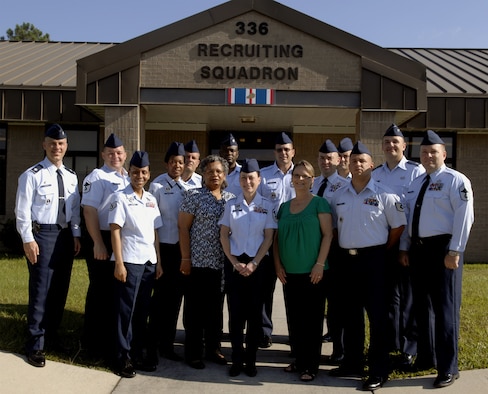 MOODY AIR FORCE BASE, Ga. -- The 336th Recruiting Squadron, a Moody tenant unit, received an overall outstanding rating during a recent Air Education and Training Command Unit Compliance Inspection. The team inspected all of the squadron’s plans and programs associated with the Air Force Recruiting Service. (U.S. Air Force photo by Senior Airman Frances Locquiao)