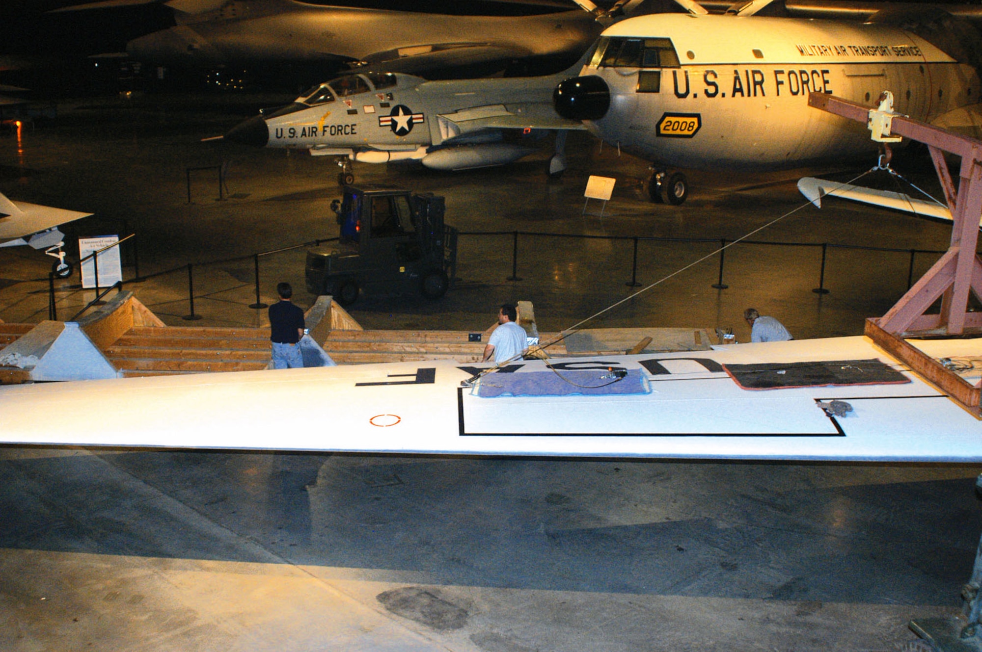 DAYTON, Ohio (09/2004) -- Martin RB-57D assembly in the Cold War Gallery at the National Museum of the United States Air Force. (U.S. Air Force photo)