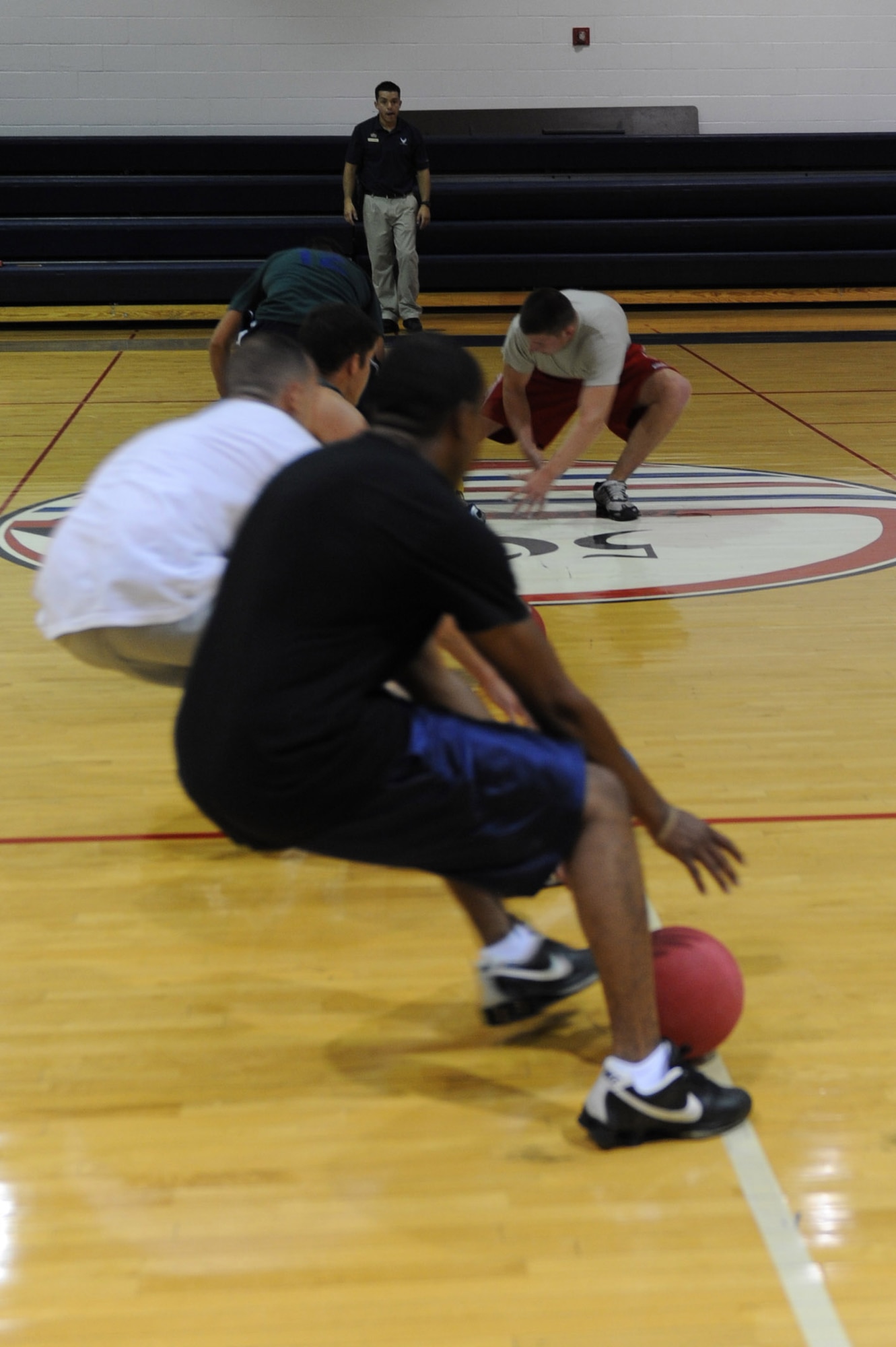 WHITEMAN AIR FORCE BASE, Mo. - Members from Whiteman compete in a Dodgeball tournament Aug. 21.(U.S. Air Force photo/Senior Airman Jason Huddleston)