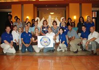 Staff members who helped put together the Yellow Ribbon Reintegration Program held at the Walt Disney Swan and Dolphin Resort August 14-16 in Orlando, Florida.