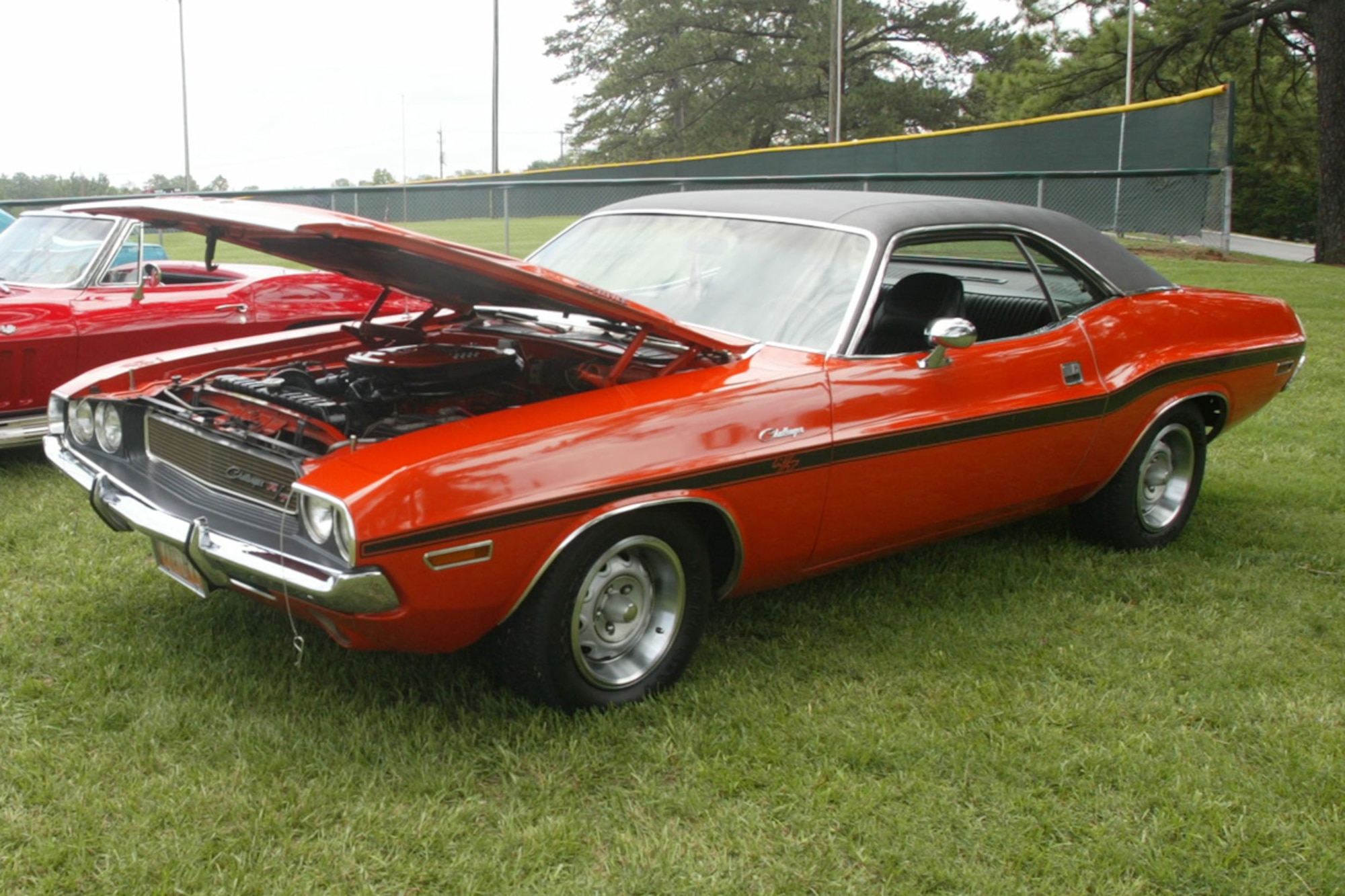 Dallas Godfrey’s 1970 Dodge Challenger R/T was showcased at the Dobbins ARB Annual Corn ‘n Sausage Roast and Auto Show July 15. (U.S. Air Force photo/Don Peek)